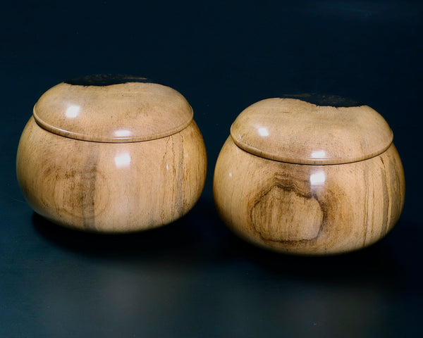 Kurokaki [black persimmon] Go Bowls for size 30 - 35 Go stones GKKK-MR35-410-01