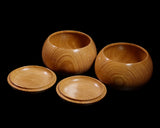 BEGW-609-12 ろくろ木工伝統工芸士「美栄（びえい」製作 玄圃梨（けんぽなし）碁笥 超特大 ~42号碁石用 GKKPN-MR42-608-01F