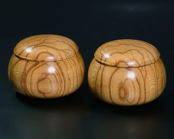 Kashi [Oak] Go Bowls for size 30 - 35 Go stones GKKS-MR35-410-01