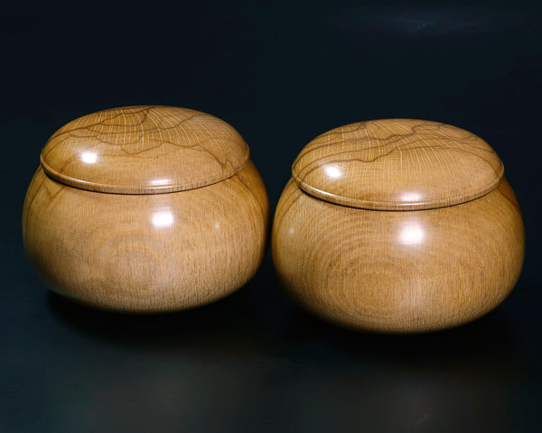 Kashi [Oak] Go Bowls for size 30 - 35 Go stones GKKS-MR35-410-01