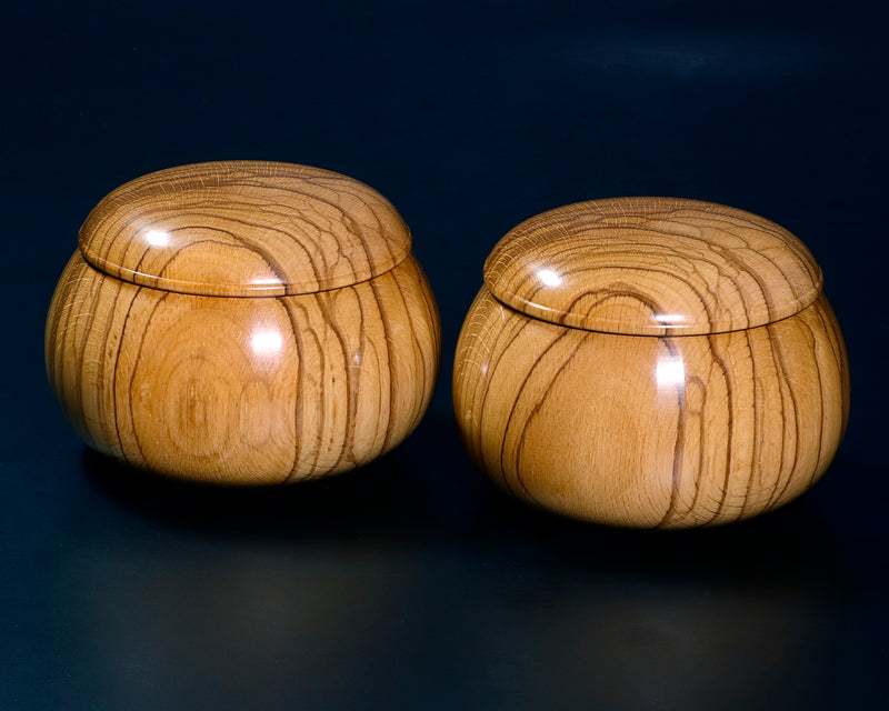 Kashi [Oak] Go Bowls for size 30 - 35 Go stones GKKS-MR35-410-02