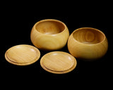 BEGW-609-11 ろくろ木工伝統工芸士「美栄（びえい」製作 楠碁笥 特大 ~35号碁石用 GKKS-MR35-608-01F