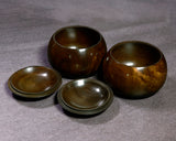 602-TWC-KS-04 木工挽物職人 懐志製作 楠碁笥 特大 杢入り 36号 GKKSM-SB36-601-02F