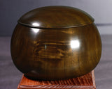 602-TWC-KS-04 木工挽物職人 懐志製作 楠碁笥 特大 杢入り 36号 GKKSM-SB36-601-02F