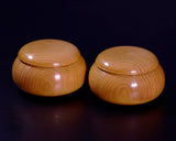 "Honkuwa [Mountain mulberry]" Go Bowls Low and Wide shape For -size35 Go stones GKKWH-MR35-410-01