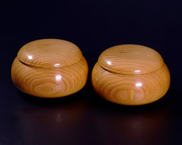 "Honkuwa [Mountain mulberry]" Go Bowls Low and Wide shape For -size35 Go stones GKKWH-MR35-410-01