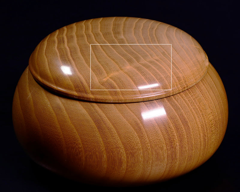 "Honkuwa [Mountain mulberry]" Go Bowls Low and Wide shape For -size35 Go stones *Off-spec GKKWH-MR35-410-02