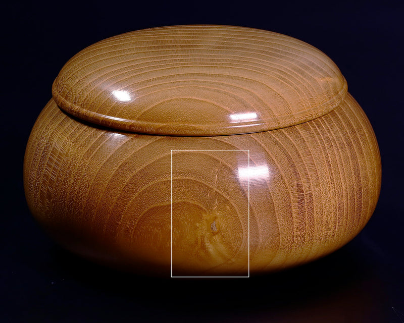 "Honkuwa [Mountain mulberry]" Go Bowls Low and Wide shape For -size35 Go stones *Off-spec GKKWH-MR35-410-02