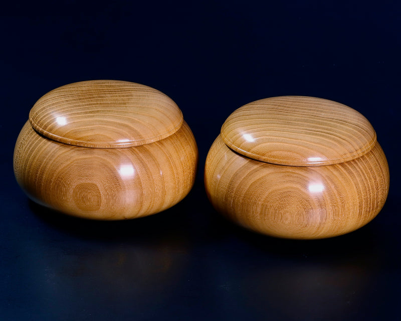 "Honkuwa [Mountain mulberry]" Go Bowls Low and Wide shape For -size35 Go stones GKKWH-MR35-410-04