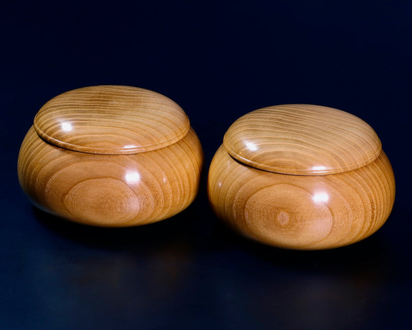 "Honkuwa [Mountain mulberry]" Go Bowls Low and Wide shape For -size35 Go stones GKKWH-MR35-410-04