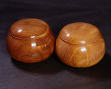 602-BEGB-19 Traditional craftsman Biei made Honkuwa (Mountain mulberry) Go Bowls Super Extra Large for size 36 - 42 Go stones GKKWM-MR42-512-01F