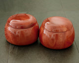 NS-508-23 Mr. NISHIKAWA made Mokkoku [Japanese Ternstroemia] Go bowls for size - 40 Go stones GKMK-NS40-507-03
