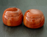 NS-508-23 Mr. NISHIKAWA made Mokkoku [Japanese Ternstroemia] Go bowls for size - 40 Go stones GKMK-NS40-507-03