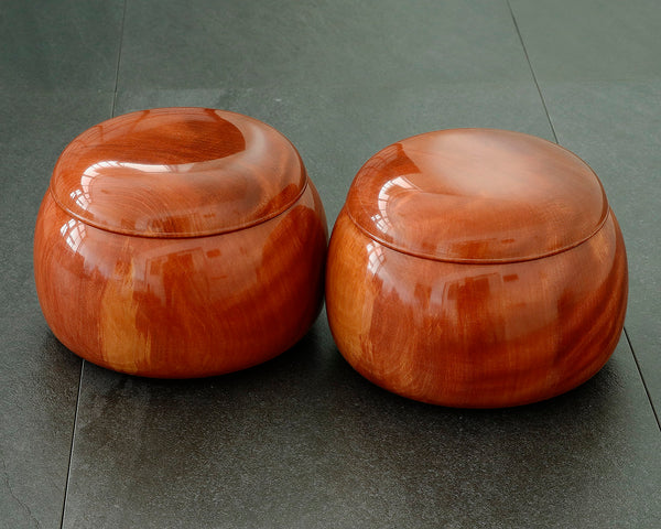 ろくろ木工工芸師 西川嵩製作 木斛(もっこく) 碁笥 超特大 ~40号碁石用 GKMK-NS40-507-03