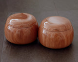 NS-508-25 Mr. Takashi NISHIKAWA made Nire Wood [Elm Tree] Go Bowls for size - 40 Go stones GKNR-NS40-507-02