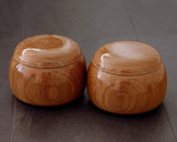 NS-508-26 Mr. Takashi NISHIKAWA made Nire Wood [Elm Tree] Go Bowls for size - 40 Go stones GKNR-NS40-507-03