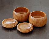 NS-508-26 Mr. Takashi NISHIKAWA made Nire Wood [Elm Tree] Go Bowls for size - 40 Go stones GKNR-NS40-507-03