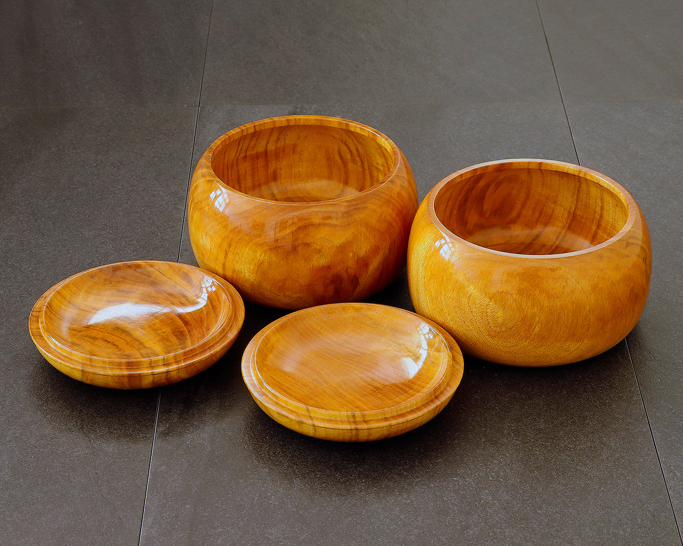 Mr. NISHIKAWA made Ogon-Haze [Golden Japanese wax trees] Go Bowls