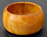 NS-508-27 Mr. NISHIKAWA made Ogon-Haze [Golden Japanese wax trees] Go Bowls Tiger Stripe Grain For -size 38 Go stones GKOG-NS38-507-01