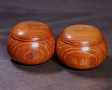 602-BEGB-06 Traditional Craftsman Biei made Raiden Go Bowls Extra Large for size 30 - 36 Go stones GKRD-MR36-512-01F