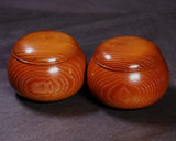 602-BEGB-07 Traditional craftsman Biei made Raiden Go Bowls Super Extra Large for size 30 - 36 Go stones GKRD-MR36-512-02F