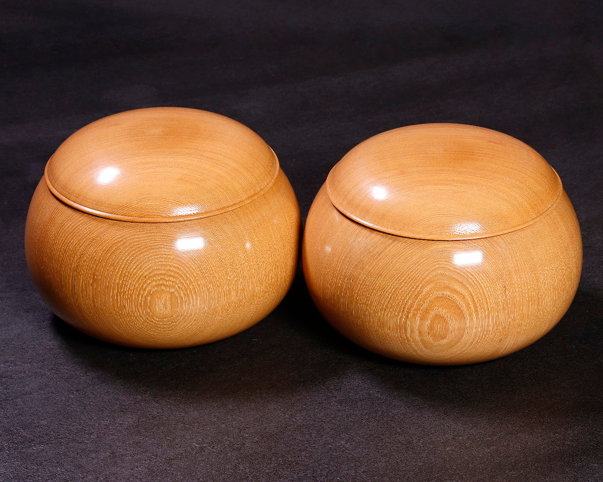 ろくろ木工伝統工芸士「美栄（びえい）」製作 碁笥 – kurokigoishiten