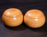 602-BEGB-08 Traditional craftsman Biei made Shioji Go Bowls Extra Large for size 30 - 36 Go stones GKSJ-MR36-512-01F