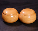 602-BEGB-08 Traditional craftsman Biei made Shioji Go Bowls Extra Large for size 30 - 36 Go stones GKSJ-MR36-512-01F