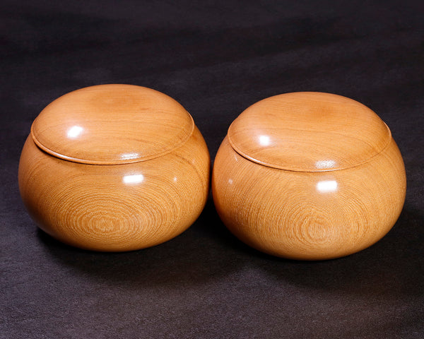 ろくろ木工伝統工芸士「美栄（びえい）」製作 碁笥 – kurokigoishiten