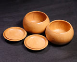 602-BEGB-08 Traditional craftsman Biei made Shioji Go Bowls Extra Large for size 30 - 36 Go stones GKSJ-MR36-512-01F