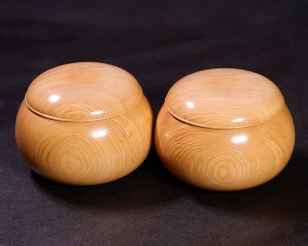 ろくろ木工伝統工芸士「美栄（びえい）」製作 碁笥 – kurokigoishiten