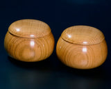 Sakura [Cherry Tree] Moku Go Bowls for size 30 - 35 Go stones GKSK-MR35-410