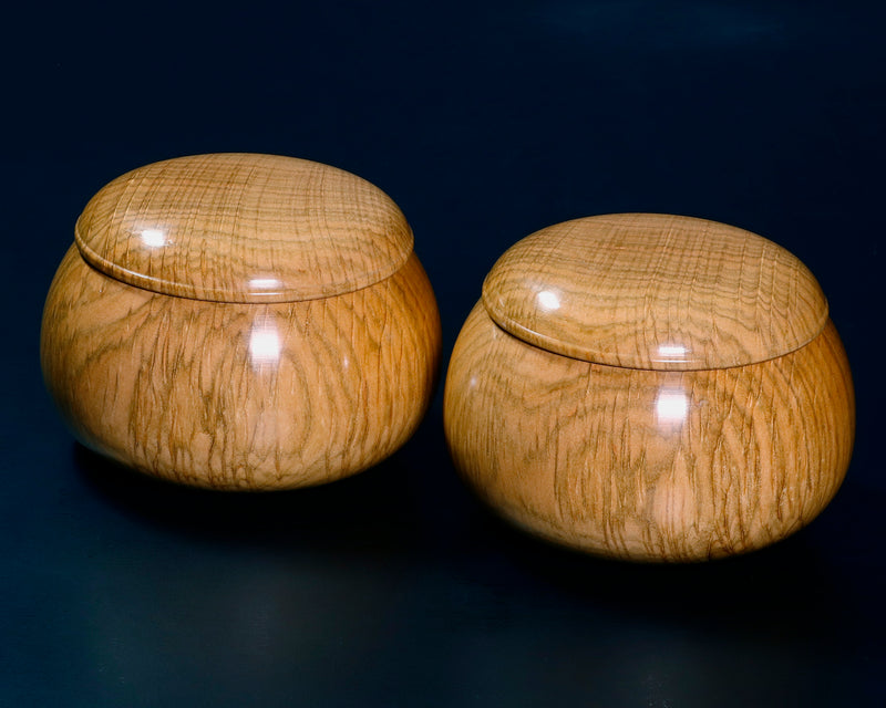 Sakura [Cherry Tree] Moku Go Bowls for size 30 - 35 Go stones GKSK-MR35-410