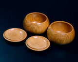 Sakura [Cherry Tree] Moku Go Bowls for size 30 - 35 Go stones GKSK-MR35-410