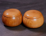602-BEGB-10 Traditional craftsman Biei made Sakura/Cherry Tree Go Bowls Extra Large for size 30 - 36 Go stones GKSK-MR36-512-01F