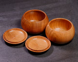 602-BEGB-10 Traditional craftsman Biei made Sakura/Cherry Tree Go Bowls Extra Large for size 30 - 36 Go stones GKSK-MR36-512-01F