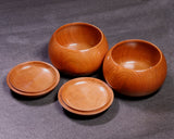 602-BEGB-11 Traditional craftsman Biei made Sakura/Cherry Tree Go Bowls Extra Large for size 30 - 36 Go stones *Off-spec GKSK-MR36-512-02F