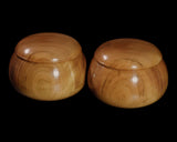 BEGW-609-05 ろくろ木工伝統工芸士「美栄（びえい」製作 桜碁笥 特大 杢入り ~35号碁石用 GKSKM-MR35-608-01F