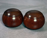 602-TWC-KS-22 木工挽物職人 懐志製作「紫檀（したん）」碁笥 超特大 42号 GKST-SB42-601-01