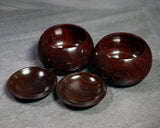 602-TWC-KS-22 木工挽物職人 懐志製作「紫檀（したん）」碁笥 超特大 42号 GKST-SB42-601-01