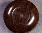 602-TWC-KS-12 木工挽物職人 懐志製作「鉄刀木（たがやさん）」碁笥 特大 36号 GKTGS-SB36-601-01F