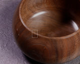 602-BEGB-04 Traditional craftsman Biei made Walnut Go Bowls Extra Large for size 30 - 36 Go stones GKWN-MR36-512-01F
