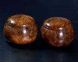 Walnut Go bowls Burl wood for size 36 - 40 Go stones GKWN-MR40-410-01