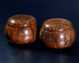 Walnut Go bowls Burl wood for size 36 - 40 Go stones GKWN-MR40-410-02