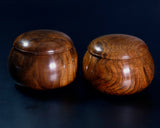 Walnut Go bowls Burl wood for size 36 - 40 Go stones GKWN-MR40-410-02