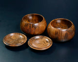 Walnut Go bowls Burl wood for size 36 - 40 Go stones GKWN-MR40-410-02