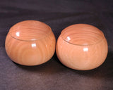 602-TWC-KS-06 木工挽物職人 懐志製作 「ユーカリ」碁笥 特大 杢入り 40号 GKYK-SB40-601-01F