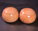 602-TWC-KS-06 木工挽物職人 懐志製作 「ユーカリ」碁笥 特大 杢入り 40号 GKYK-SB40-601-01F