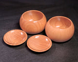 602-TWC-KS-06 木工挽物職人 懐志製作 「ユーカリ」碁笥 特大 杢入り 40号 GKYK-SB40-601-01F