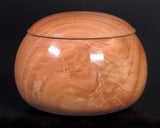 602-TWC-KS-06 木工挽物職人 懐志製作 「ユーカリ」碁笥 特大 杢入り 40号 GKYK-SB40-601-01F